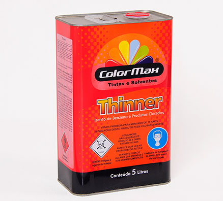 Embalagem de Thinner 3016 ColorMax de 5 L
